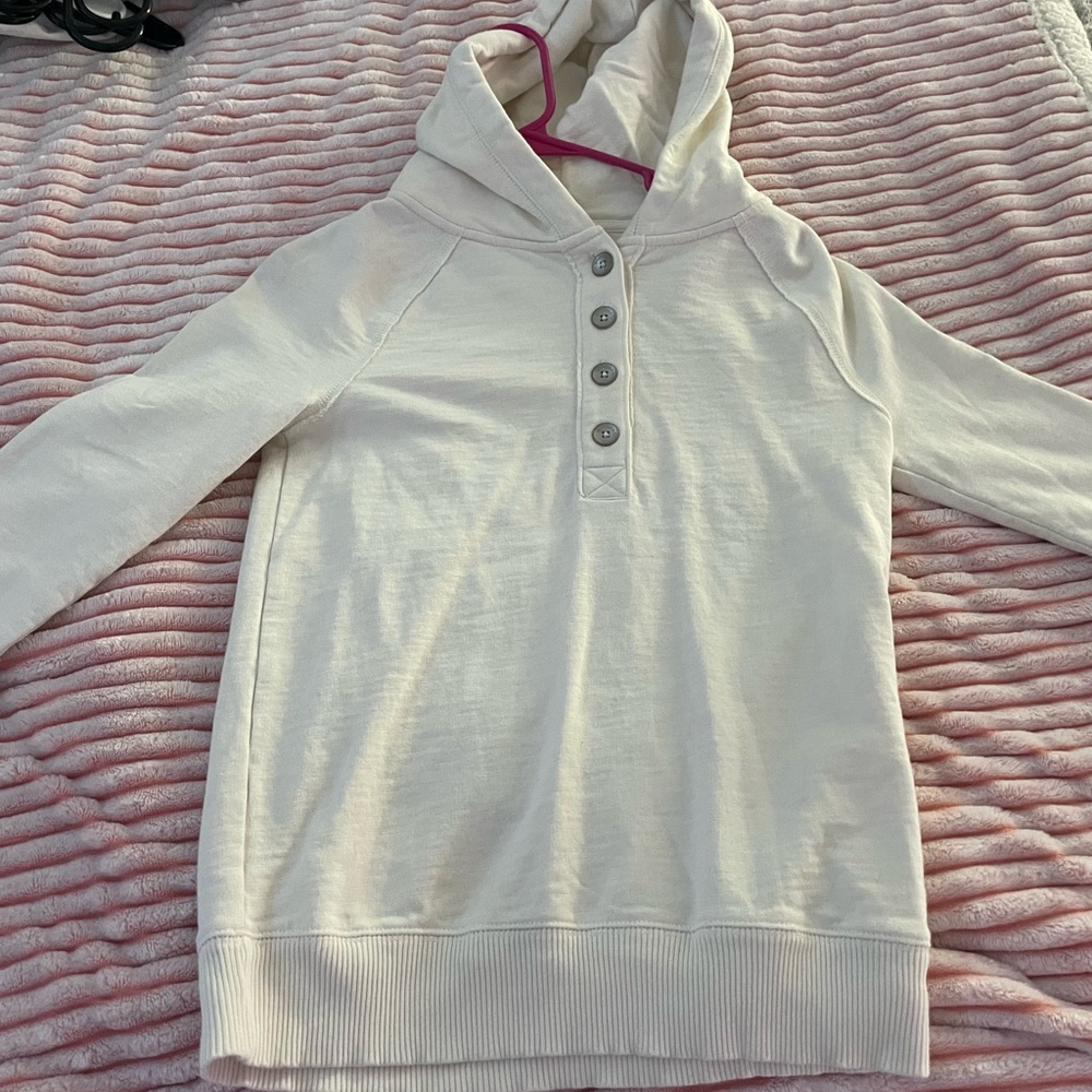 Half Button down hoodie